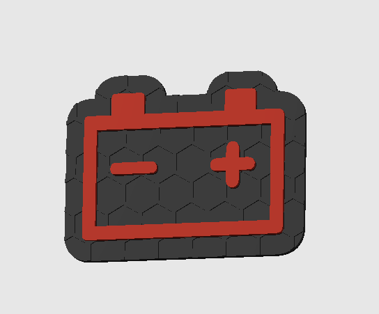 Autós figyelmeztető lámpa kulcstartó