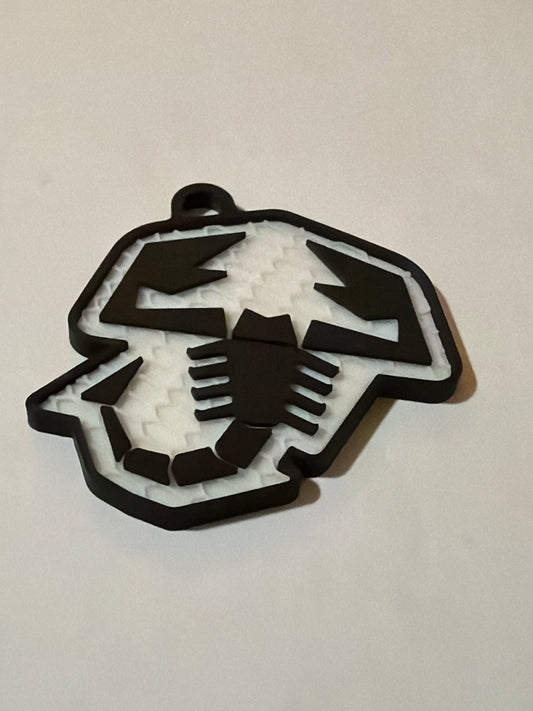 Abarth stílusú kulcstartó