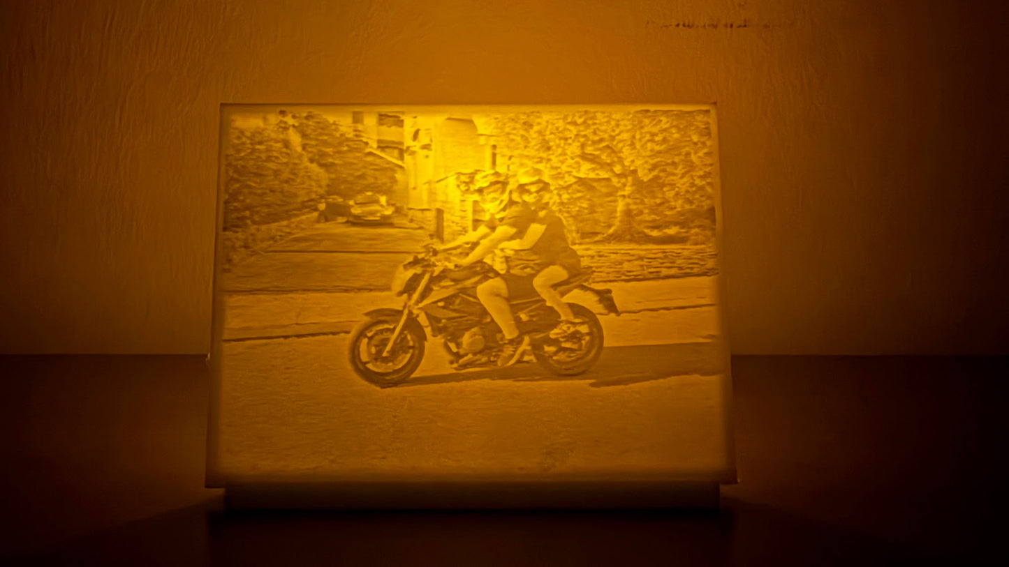 Lithophane lámpás