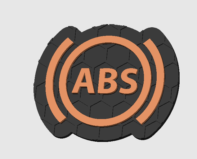 Autós figyelmeztető lámpa kulcstartó