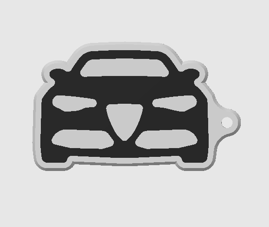 Alfa Romeo Giulia kulcstartó