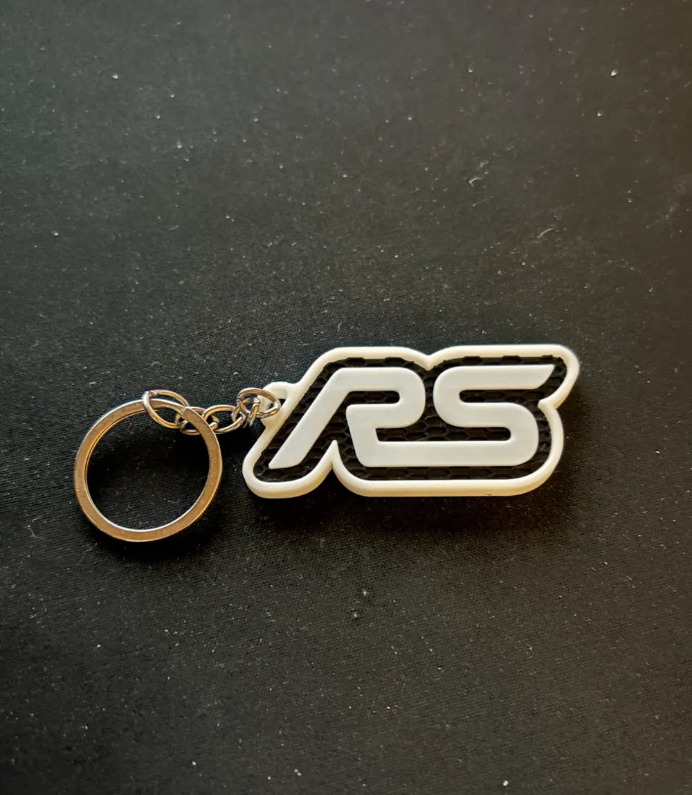 Ford stílusú fekete-fehér kulcstartók