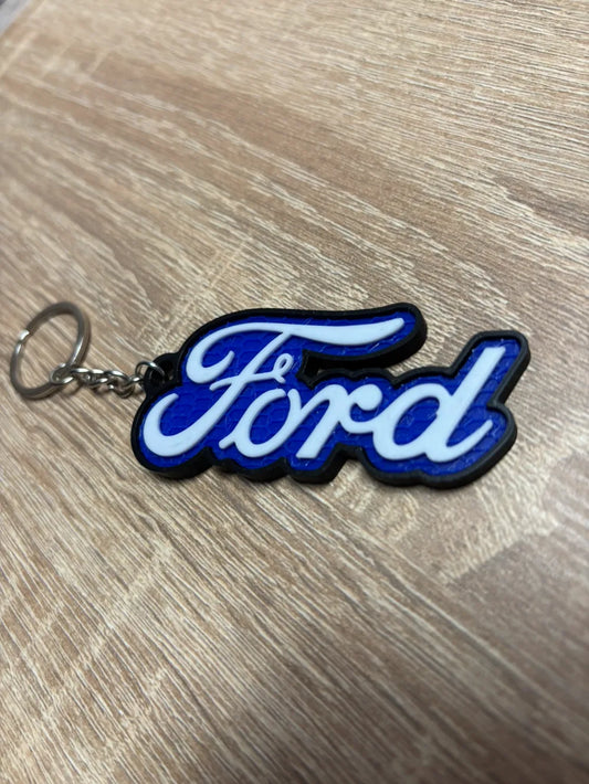Ford stílusú színes kulcstartók