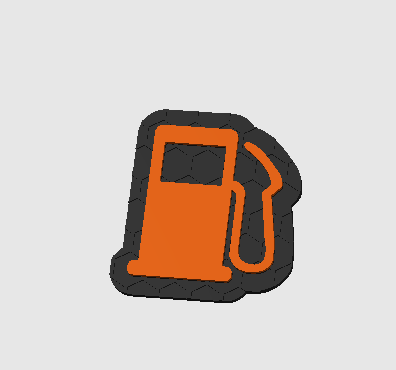 Autós figyelmeztető lámpa kulcstartó